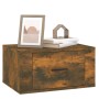 Wand-Nachttische, 2 Stück, Farbe Eiche geräuchert, 50 x 36 x 25 cm von vidaXL, Nachttische - Ref: Foro24-816851, Preis: 53,19...