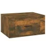 Wand-Nachttische, 2 Stück, Farbe Eiche geräuchert, 50 x 36 x 25 cm von vidaXL, Nachttische - Ref: Foro24-816851, Preis: 47,41...