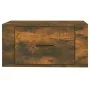 Wand-Nachttische, 2 Stück, Farbe Eiche geräuchert, 50 x 36 x 25 cm von vidaXL, Nachttische - Ref: Foro24-816851, Preis: 47,41...