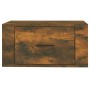 Wand-Nachttische, 2 Stück, Farbe Eiche geräuchert, 50 x 36 x 25 cm von vidaXL, Nachttische - Ref: Foro24-816851, Preis: 53,19...