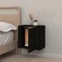 Black wall bedside table 50x30x47 cm by vidaXL, Nightstands - Ref: Foro24-816866, Price: 31,19 €, Discount: %