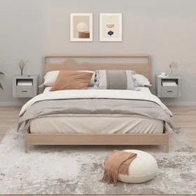 Wall bedside tables 2 pcs concrete gray 50x36x40 cm by vidaXL, Nightstands - Ref: Foro24-816889, Price: 67,93 €, Discount: %