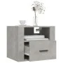 Wall bedside tables 2 pcs concrete gray 50x36x40 cm by vidaXL, Nightstands - Ref: Foro24-816889, Price: 67,93 €, Discount: %