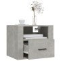 Wand-Nachttische 2 Stück betongrau 50x36x40 cm von vidaXL, Nachttische - Ref: Foro24-816889, Preis: 68,64 €, Rabatt: %