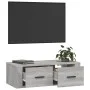 Mueble TV colgante madera contrachapada gris Sonoma 80x36x25 cm de vidaXL, Muebles TV - Ref: Foro24-816838, Precio: 49,92 €, ...