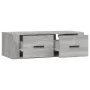 Sonoma gray plywood hanging TV cabinet 80x36x25 cm by vidaXL, TV Furniture - Ref: Foro24-816838, Price: 49,92 €, Discount: %