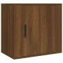 Mesitas de noche de pared 2 uds roble marrón 50x30x47 cm de vidaXL, Mesitas de noche - Ref: Foro24-816879, Precio: 60,57 €, D...