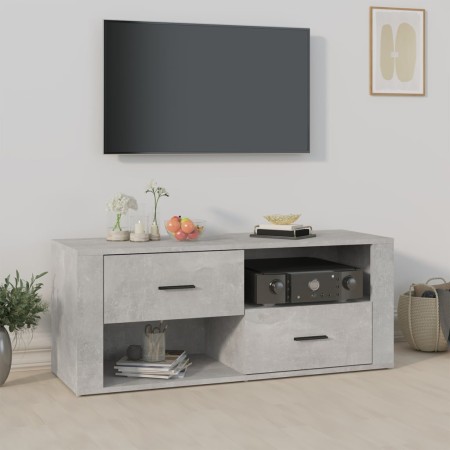 Mueble para TV contrachapada gris hormigón 100x35x40 cm de vidaXL, Muebles TV - Ref: Foro24-823103, Precio: 75,42 €, Descuent...