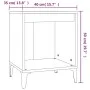 Nachttisch aus geräucherter Eiche, 40 x 35 x 50 cm von vidaXL, Nachttische - Ref: Foro24-821884, Preis: 34,87 €, Rabatt: %