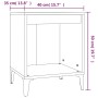 Nachttisch aus geräucherter Eiche, 40 x 35 x 50 cm von vidaXL, Nachttische - Ref: Foro24-821884, Preis: 35,31 €, Rabatt: %