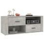 TV-Schrank aus betongrauem Sperrholz, 100 x 35 x 40 cm von vidaXL, TV-Möbel - Ref: Foro24-823103, Preis: 75,42 €, Rabatt: %