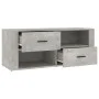 Mueble para TV contrachapada gris hormigón 100x35x40 cm de vidaXL, Muebles TV - Ref: Foro24-823103, Precio: 74,46 €, Descuent...