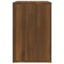 Mueble zapatero madera contrachapada roble marrón 130x35x54 cm