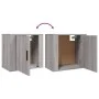 Sonoma grauer Wand-Nachttisch 50x30x47 cm von vidaXL, Nachttische - Ref: Foro24-816876, Preis: 35,83 €, Rabatt: %