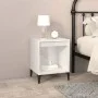 Two bedside tables, glossy white, 40x35x50 cm by vidaXL, Nightstands - Ref: Foro24-821879, Price: 50,87 €, Discount: %