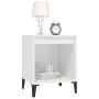 Two bedside tables, glossy white, 40x35x50 cm by vidaXL, Nightstands - Ref: Foro24-821879, Price: 50,87 €, Discount: %