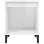 Two bedside tables, glossy white, 40x35x50 cm by vidaXL, Nightstands - Ref: Foro24-821879, Price: 50,87 €, Discount: %