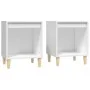Mesitas de noche 2 unidades color blanco 40x35x50 cm de vidaXL, Mesitas de noche - Ref: Foro24-821859, Precio: 43,09 €, Descu...