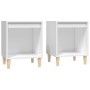 Nachttische 2 Einheiten weiß 40x35x50 cm von vidaXL, Nachttische - Ref: Foro24-821859, Preis: 43,54 €, Rabatt: %