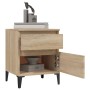Nachttische 2 Einheiten Sonoma-Eiche 40x35x50 cm von vidaXL, Schließfächer und Lagerschränke - Ref: Foro24-821849, Preis: 82,...