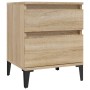 Nachttische 2 Einheiten Sonoma-Eiche 40x35x50 cm von vidaXL, Schließfächer und Lagerschränke - Ref: Foro24-821849, Preis: 82,...