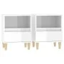 Nightstands 2 units glossy white 40x35x50 cm by vidaXL, Nightstands - Ref: Foro24-821799, Price: 88,71 €, Discount: %