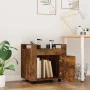 Smoked oak plywood desk cart 60x45x60 cm by vidaXL, Cars and islands - Ref: Foro24-816613, Price: 49,53 €, Discount: %