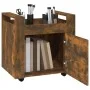 Smoked oak plywood desk cart 60x45x60 cm by vidaXL, Cars and islands - Ref: Foro24-816613, Price: 49,53 €, Discount: %