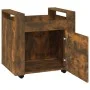 Smoked oak plywood desk cart 60x45x60 cm by vidaXL, Cars and islands - Ref: Foro24-816613, Price: 49,53 €, Discount: %
