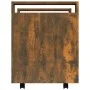 Carrito de escritorio contrachapada roble ahumado 60x45x60 cm de vidaXL, Carros e islas - Ref: Foro24-816613, Precio: 49,53 €...