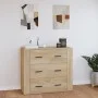 Sideboard aus Sonoma-Eichensperrholz, 80 x 33 x 70 cm von vidaXL, Sideboards - Ref: Foro24-816579, Preis: 93,90 €, Rabatt: %