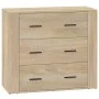 Sideboard aus Sonoma-Eichensperrholz, 80 x 33 x 70 cm von vidaXL, Sideboards - Ref: Foro24-816579, Preis: 93,90 €, Rabatt: %