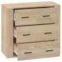Sideboard aus Sonoma-Eichensperrholz, 80 x 33 x 70 cm von vidaXL, Sideboards - Ref: Foro24-816579, Preis: 95,49 €, Rabatt: %
