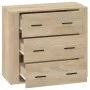 Sideboard aus Sonoma-Eichensperrholz, 80 x 33 x 70 cm von vidaXL, Sideboards - Ref: Foro24-816579, Preis: 93,90 €, Rabatt: %