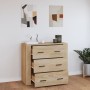 Sideboard aus Sonoma-Eichensperrholz, 80 x 33 x 70 cm von vidaXL, Sideboards - Ref: Foro24-816579, Preis: 95,49 €, Rabatt: %