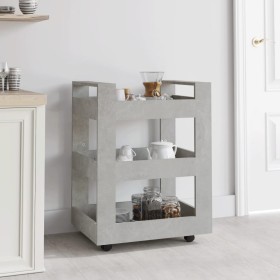 Plywood gray concrete kitchen cart 60x45x80cm by vidaXL, Kitchen and dining carts - Ref: Foro24-816820, Price: 52,67 €, Disco...