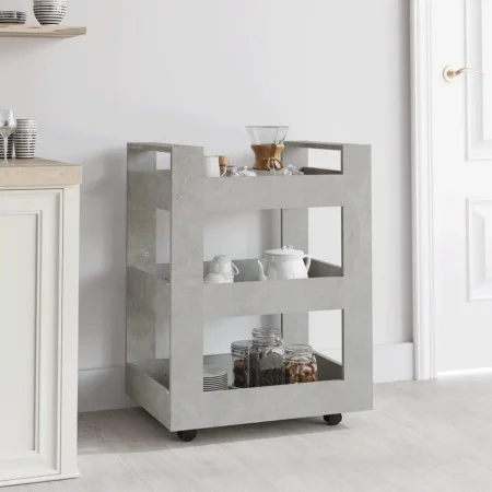 Küchenwagen Sperrholz grauer Beton 60x45x80cm von vidaXL, Küchen- und Speisewagen - Ref: Foro24-816820, Preis: 52,03 €, Rabat...