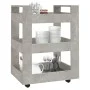 Küchenwagen Sperrholz grauer Beton 60x45x80cm von vidaXL, Küchen- und Speisewagen - Ref: Foro24-816820, Preis: 52,03 €, Rabat...