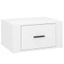 Glänzend weißer Wand-Nachttisch 50x36x25 cm von vidaXL, Nachttische - Ref: Foro24-816844, Preis: 28,70 €, Rabatt: %