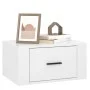 Glänzend weißer Wand-Nachttisch 50x36x25 cm von vidaXL, Nachttische - Ref: Foro24-816844, Preis: 28,70 €, Rabatt: %