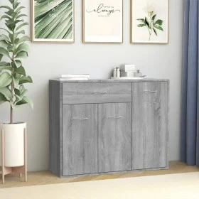 Sonoma Sideboard aus grauem Sperrholz 88x30x70 cm von vidaXL, Sideboards - Ref: Foro24-815367, Preis: 85,51 €, Rabatt: %