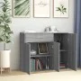 Aparador de madera contrachapada gris Sonoma 88x30x70 cm de vidaXL, Aparadores - Ref: Foro24-815367, Precio: 85,15 €, Descuen...