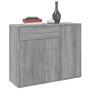 Aparador de madera contrachapada gris Sonoma 88x30x70 cm de vidaXL, Aparadores - Ref: Foro24-815367, Precio: 93,07 €, Descuen...
