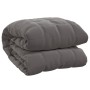 Weighted blanket, gray fabric, 220x235 cm, 11 kg by vidaXL, Blankets - Ref: Foro24-350782, Price: 74,54 €, Discount: %