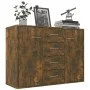 Sideboard aus geräuchertem Eichensperrholz, 88 x 30 x 65 cm von vidaXL, Sideboards - Ref: Foro24-815369, Preis: 90,18 €, Raba...