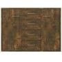 Sideboard aus geräuchertem Eichensperrholz, 88 x 30 x 65 cm von vidaXL, Sideboards - Ref: Foro24-815369, Preis: 90,18 €, Raba...