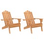 Adirondack garden chairs 2 units solid acacia wood by vidaXL, Garden chairs - Ref: Foro24-3145014, Price: 196,66 €, Discount: %