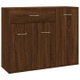 Aparador madera contrachapada color roble marrón 88x30x70 cm de vidaXL, Aparadores - Ref: Foro24-815368, Precio: 91,74 €, Des...
