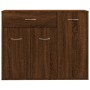 Aparador madera contrachapada color roble marrón 88x30x70 cm de vidaXL, Aparadores - Ref: Foro24-815368, Precio: 91,74 €, Des...