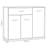 Sideboard aus braunem Eichensperrholz, 88 x 30 x 70 cm von vidaXL, Sideboards - Ref: Foro24-815368, Preis: 90,53 €, Rabatt: %